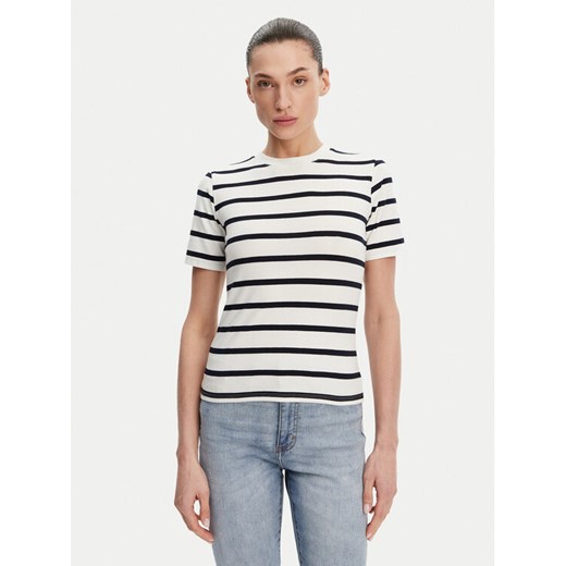 French Connection T-Shirt 76QZB Biały Regular Fit ze sklepu MODIVO w kategorii Bluzki damskie - zdjęcie 182666924