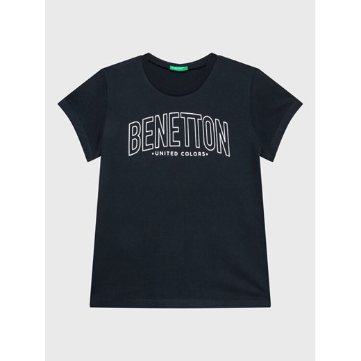 United Colors Of Benetton T-Shirt 3096C10C8 Czarny Regular Fit ze sklepu MODIVO w kategorii T-shirty chłopięce - zdjęcie 182666930