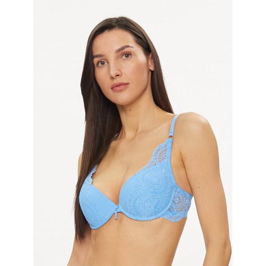 Selmark Biustonosz push-up Matilda 31113 Niebieski ze sklepu MODIVO w kategorii Biustonosze - zdjęcie 182666944