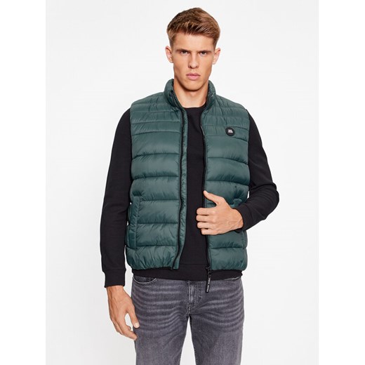 Pepe Jeans Kamizelka Balle Gillet PM402862 Zielony Regular Fit ze sklepu MODIVO w kategorii Kamizelki męskie - zdjęcie 182666962