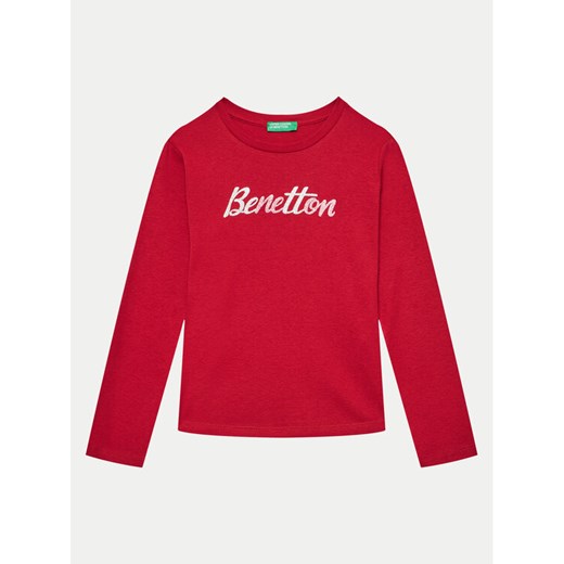 United Colors Of Benetton Bluzka 3I9WG10F7 Czerwony Regular Fit ze sklepu MODIVO w kategorii Bluzki dziewczęce - zdjęcie 182667034