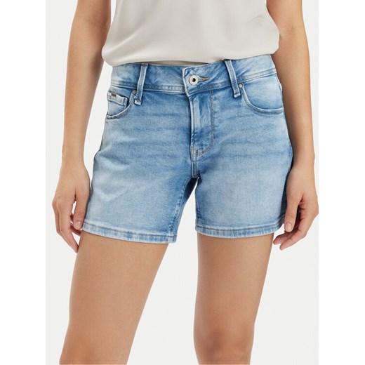 Pepe Jeans Szorty jeansowe Relaxed Short Mw PL801109MP2 Niebieski Relaxed Fit ze sklepu MODIVO w kategorii Szorty - zdjęcie 182667041