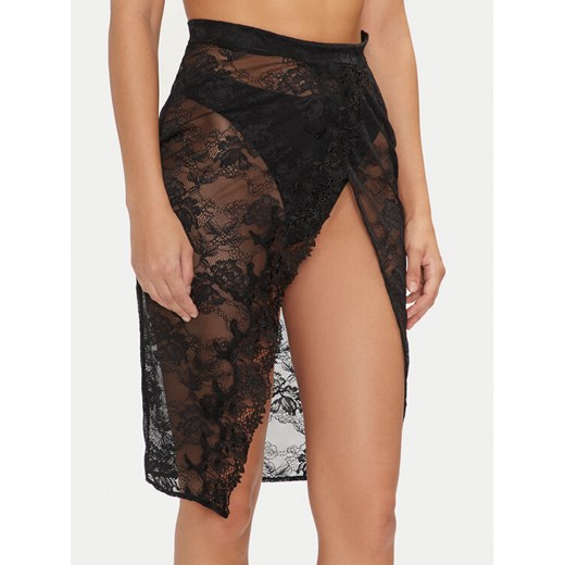Guess Spódnica midi O4BD02 KCG40 Czarny Regular Fit ze sklepu MODIVO w kategorii Spódnice - zdjęcie 182667073