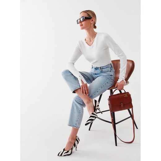 Guess Sweter W2YR31 Z2V62 Biały Regular Fit ze sklepu MODIVO w kategorii Swetry damskie - zdjęcie 182667102
