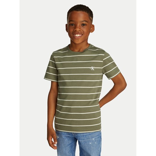 Calvin Klein Jeans Komplet 2 t-shirtów IB0IB02364 Zielony Regular Fit ze sklepu MODIVO w kategorii T-shirty chłopięce - zdjęcie 182667131