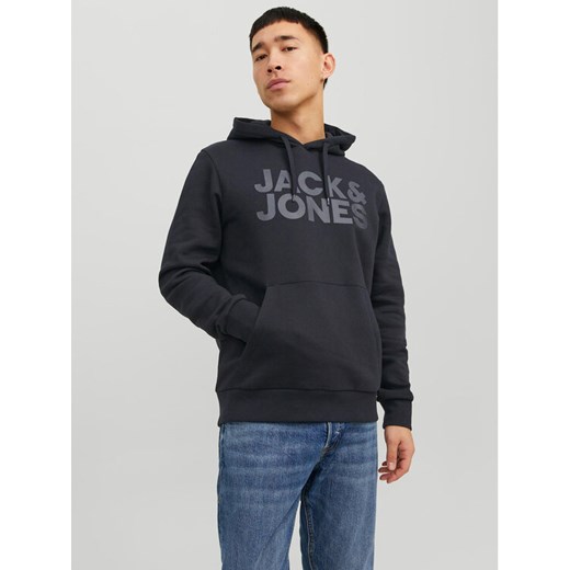 Jack&Jones Bluza Corp 12152840 Czarny Standard Fit ze sklepu MODIVO w kategorii Bluzy męskie - zdjęcie 182667132
