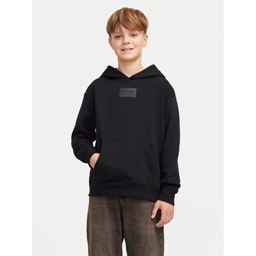 Jack&Jones Junior Bluza Hakkai 12259809 Czarny Loose Fit ze sklepu MODIVO w kategorii Bluzy chłopięce - zdjęcie 182667133
