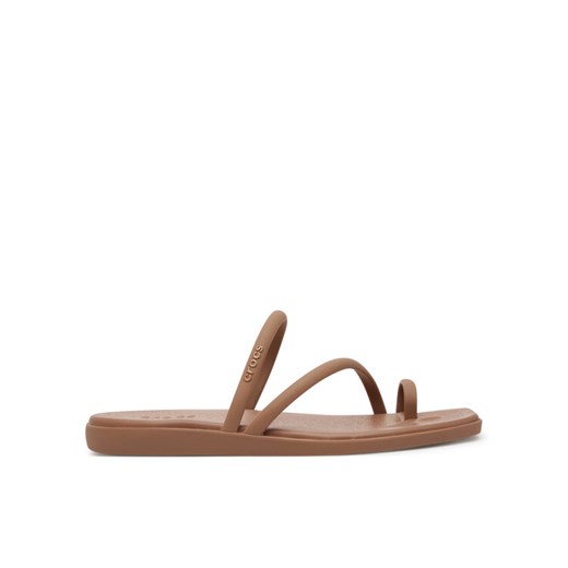Crocs Japonki Miami Toe Loop Sandal 209862 Brązowy ze sklepu MODIVO w kategorii Klapki damskie - zdjęcie 182667152