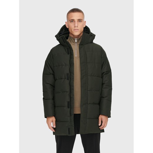 Only & Sons Kurtka zimowa Carl Long 22020156 Zielony Regular Fit ze sklepu MODIVO w kategorii Kurtki męskie - zdjęcie 182667190