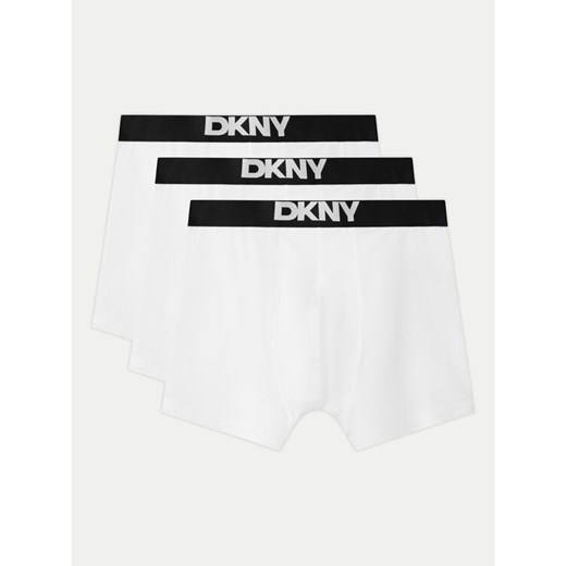 DKNY Komplet 3 par bokserek NEW YORK Biały ze sklepu MODIVO w kategorii Majtki męskie - zdjęcie 182667262