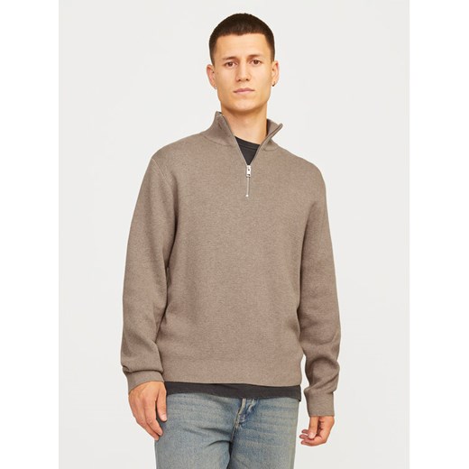 Jack&Jones Sweter Milano 12259664 Szary Relaxed Fit ze sklepu MODIVO w kategorii Swetry męskie - zdjęcie 182667290