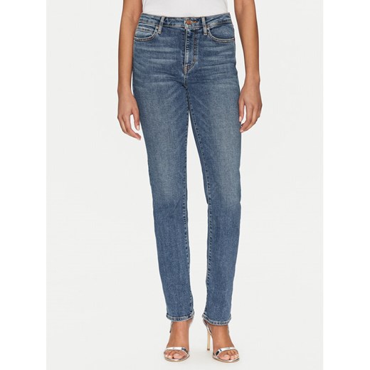 Guess Jeansy WBGA08 D4LT0 Niebieski Straight Fit ze sklepu MODIVO w kategorii Jeansy damskie - zdjęcie 182667384