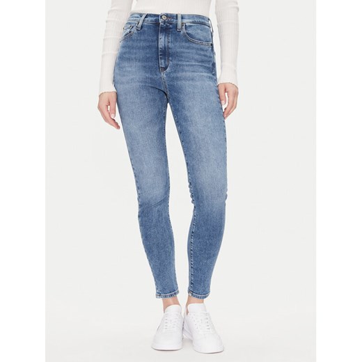Tommy Jeans Jeansy Sylvia Hgh Skn Bi0234 Co DW0DW20655 Niebieski Slim Fit ze sklepu MODIVO w kategorii Jeansy damskie - zdjęcie 182667391