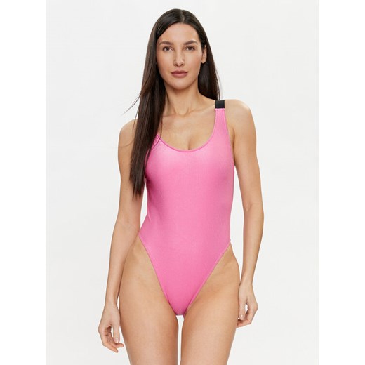 Calvin Klein Swimwear Strój kąpielowy KW0KW02393 Różowy ze sklepu MODIVO w kategorii Stroje kąpielowe - zdjęcie 182667480