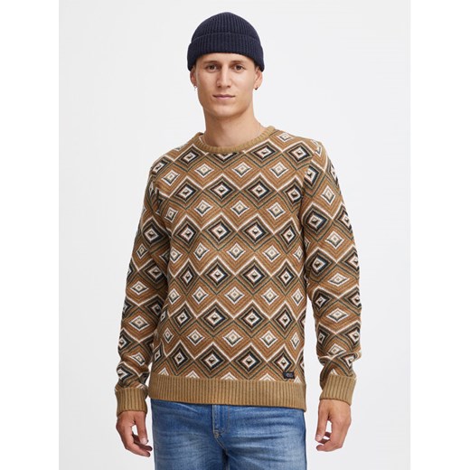 Blend Sweter 20715873 Brązowy Regular Fit ze sklepu MODIVO w kategorii Swetry męskie - zdjęcie 182667484