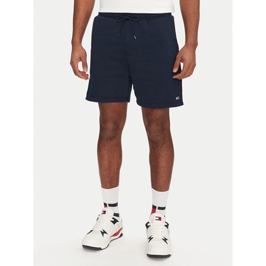 Tommy Jeans Szorty sportowe Flag Beach DM0DM21931 Granatowy Regular Fit ze sklepu MODIVO w kategorii Spodenki męskie - zdjęcie 182667543