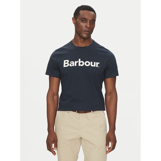 Barbour T-Shirt Logo MTS0531NY31 Granatowy Tailored Fit ze sklepu MODIVO w kategorii T-shirty męskie - zdjęcie 182667574