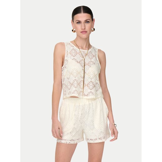 JDY Top Eva 15351499 Biały Regular Fit ze sklepu MODIVO w kategorii Bluzki damskie - zdjęcie 182667632