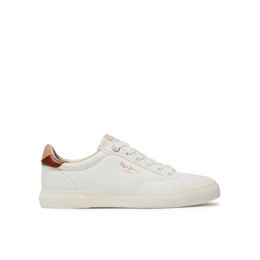 Pepe Jeans Sneakersy PLS31537 Biały ze sklepu MODIVO w kategorii Trampki damskie - zdjęcie 182667713