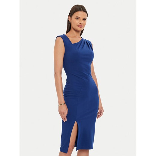 Rinascimento Sukienka koktajlowa CFC0119761003 Niebieski Slim Fit ze sklepu MODIVO w kategorii Sukienki - zdjęcie 182667791