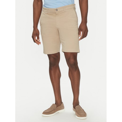 Hechter Paris Szorty materiałowe 26664 151365 Beżowy Regular Fit ze sklepu MODIVO w kategorii Spodenki męskie - zdjęcie 182667840