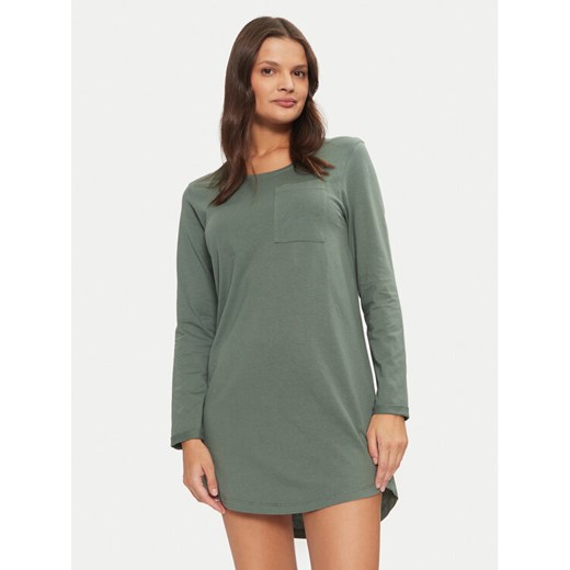 Hunkemöller Koszula nocna 206559 Zielony Regular Fit ze sklepu MODIVO w kategorii Koszule nocne - zdjęcie 182667843