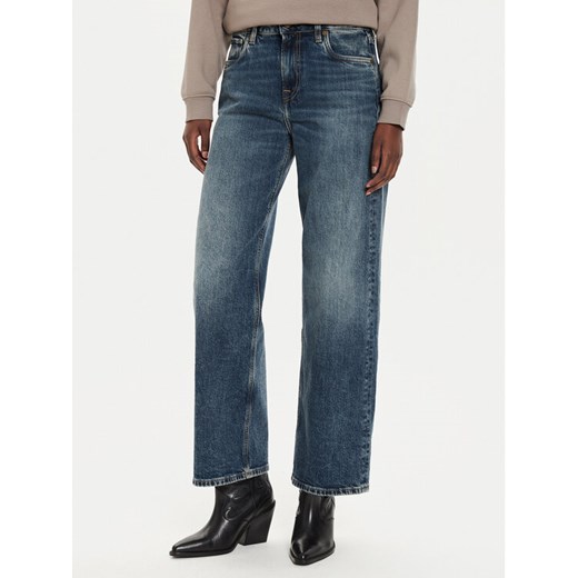 Pepe Jeans Jeansy PL204699 Granatowy Loose Fit ze sklepu MODIVO w kategorii Jeansy damskie - zdjęcie 182667894
