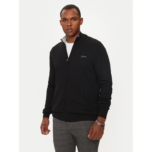Guess Kardigan M4YR03 Z3052 Czarny Regular Fit ze sklepu MODIVO w kategorii Swetry męskie - zdjęcie 182667920