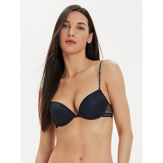 Tommy Hilfiger Biustonosz push-up UW0UW05173 Granatowy ze sklepu MODIVO w kategorii Biustonosze - zdjęcie 182667930