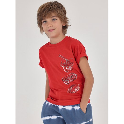 Mayoral T-Shirt 6080 Czerwony ze sklepu MODIVO w kategorii T-shirty chłopięce - zdjęcie 182667951