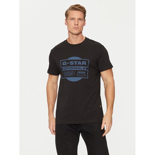 G-Star Raw T-Shirt Originals D25443-8415 Czarny Regular Fit ze sklepu MODIVO w kategorii T-shirty męskie - zdjęcie 182667983