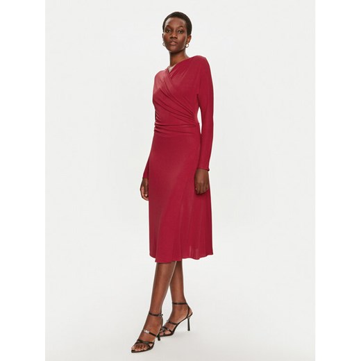 Boss Sukienka koktajlowa Ettita 50523130 Czerwony Slim Fit ze sklepu MODIVO w kategorii Sukienki - zdjęcie 182668013