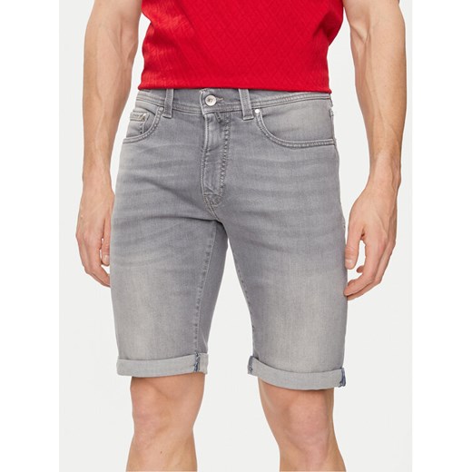 Pierre Cardin Szorty jeansowe C7 34520.8130 Szary Modern Fit ze sklepu MODIVO w kategorii Spodenki męskie - zdjęcie 182668044