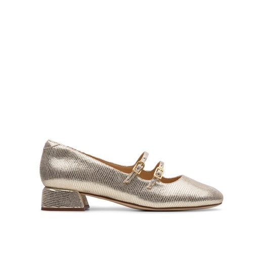 Clarks Półbuty Daiss 30 26181312 Złoty ze sklepu MODIVO w kategorii Czółenka - zdjęcie 182668063