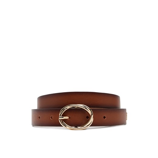Tommy Hilfiger Pasek Damski Th Chic 2.5 Burnished AW0AW17252 Brązowy ze sklepu MODIVO w kategorii Paski damskie - zdjęcie 182668101