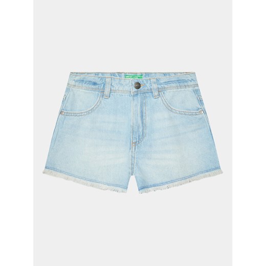 United Colors Of Benetton Szorty materiałowe 4DW2C9011 Niebieski Regular Fit ze sklepu MODIVO w kategorii Spodenki dziewczęce - zdjęcie 182668140