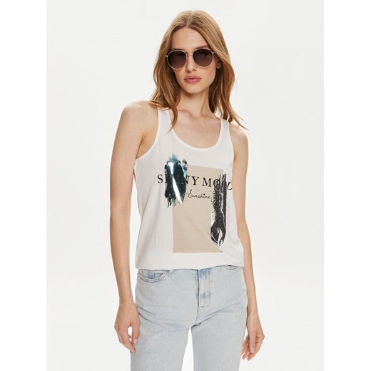 ONLY Top Henny 15327669 Biały Regular Fit ze sklepu MODIVO w kategorii Bluzki damskie - zdjęcie 182668202