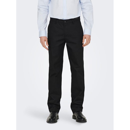 Only & Sons Spodnie materiałowe Edge-Ed 22024468 Czarny Relaxed Fit ze sklepu MODIVO w kategorii Spodnie męskie - zdjęcie 182668213