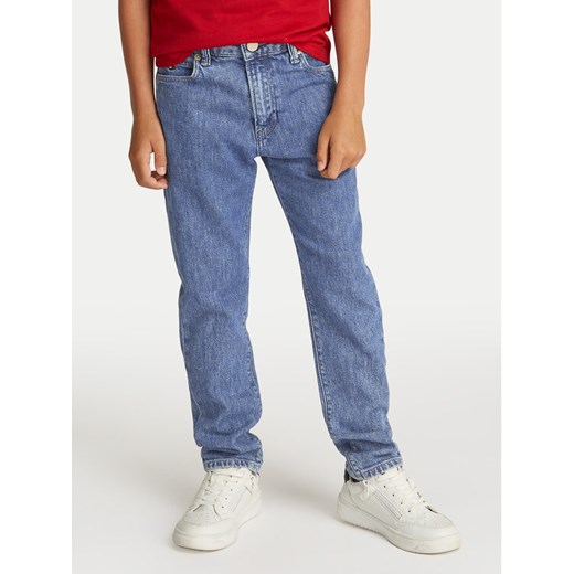 Tommy Hilfiger Jeansy Modern KB0KB09328 Niebieski Straight Fit ze sklepu MODIVO w kategorii Spodnie chłopięce - zdjęcie 182668234