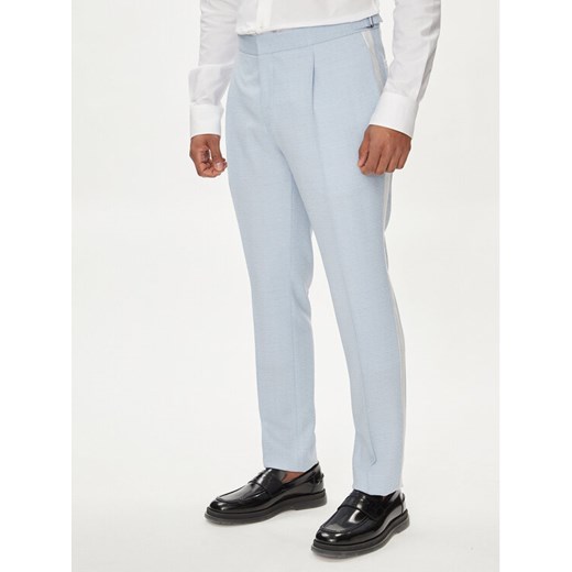 Hugo Spodnie materiałowe Getlin 242E1X 50513776 Błękitny Slim Fit ze sklepu MODIVO w kategorii Spodnie męskie - zdjęcie 182668252