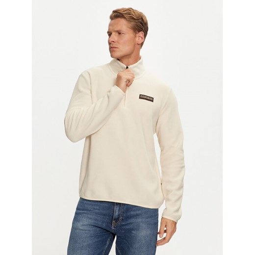 Napapijri Polar NP0A4HDV Beżowy Regular Fit ze sklepu MODIVO w kategorii Bluzy męskie - zdjęcie 182668260