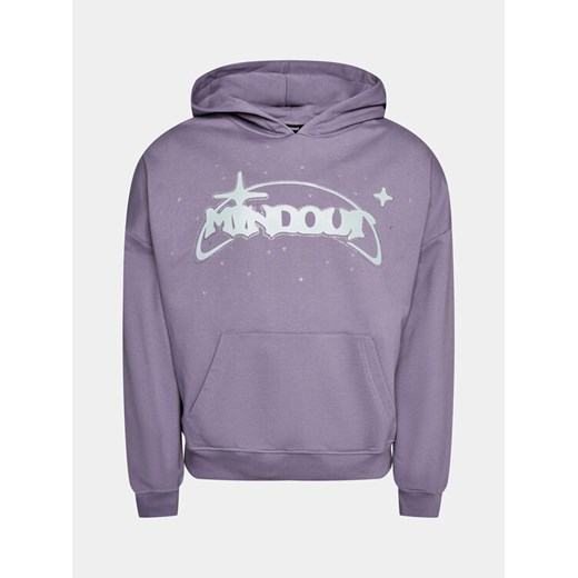 Mindout Bluza System Fioletowy Boxy Fit ze sklepu MODIVO w kategorii Bluzy męskie - zdjęcie 182668281