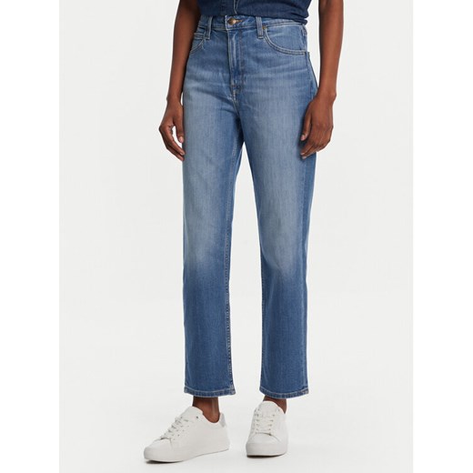 Lee Jeansy Carol 112355263 Niebieski Straight Fit ze sklepu MODIVO w kategorii Jeansy damskie - zdjęcie 182668312