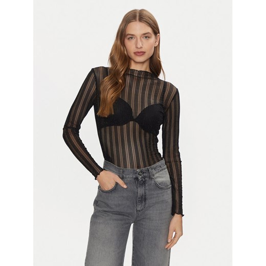 Vila Bluzka Mist 14102378 Czarny Slim Fit ze sklepu MODIVO w kategorii Bluzki damskie - zdjęcie 182668320
