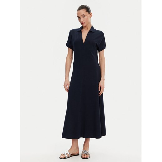 Tommy Hilfiger Sukienka codzienna WW0WW44514 Granatowy Regular Fit ze sklepu MODIVO w kategorii Sukienki - zdjęcie 182668324