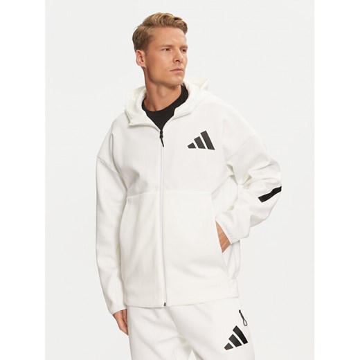 adidas Bluza Z.N.E. JF2443 Biały Regular Fit ze sklepu MODIVO w kategorii Bluzy męskie - zdjęcie 182668332