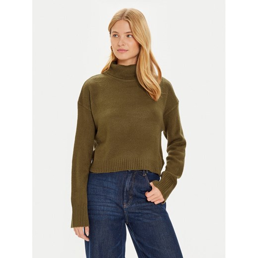 Brave Soul Golf LK-230PEBBLEA Khaki Regular Fit ze sklepu MODIVO w kategorii Swetry damskie - zdjęcie 182668391