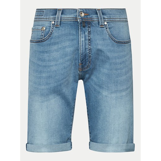 Pierre Cardin Szorty jeansowe 34520/000/8128 Niebieski Modern Fit ze sklepu MODIVO w kategorii Spodenki męskie - zdjęcie 182668424