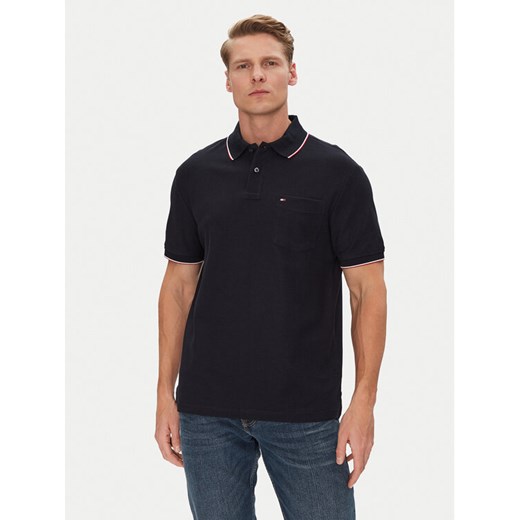 Tommy Hilfiger Polo MW0MW38457 Granatowy Classic Fit ze sklepu MODIVO w kategorii T-shirty męskie - zdjęcie 182668450
