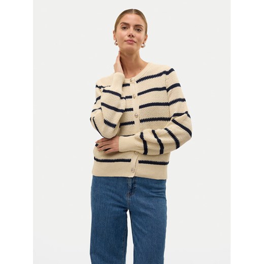 Vero Moda Kardigan Amazing 10319138 Beżowy Regular Fit ze sklepu MODIVO w kategorii Swetry damskie - zdjęcie 182668541